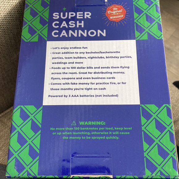 SUPER CASH CANNON make it rain money fun toy party lottery winner - Picture 2 of 2